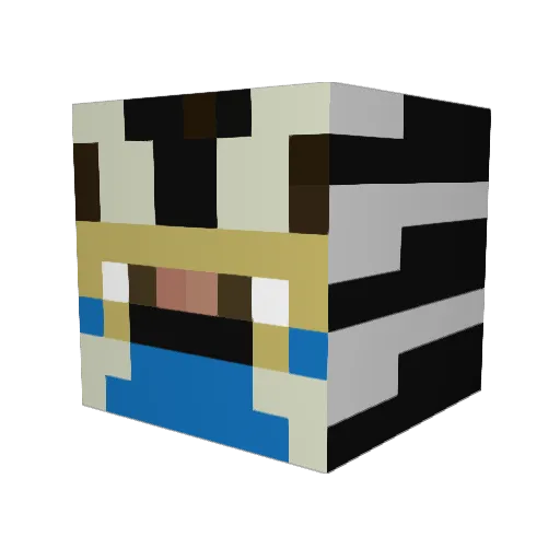 baison0302 Minecraft avatar head, 3D render