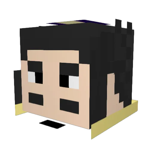 baitdha Minecraft avatar head, 3D render
