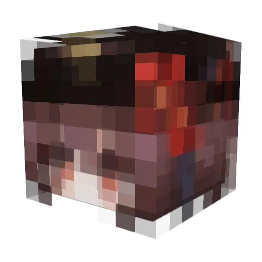 baixun9 Minecraft avatar head, 3D render