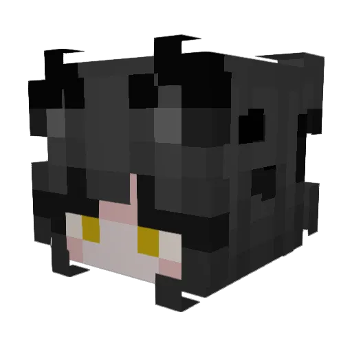 baixzhi Minecraft avatar head, 3D render
