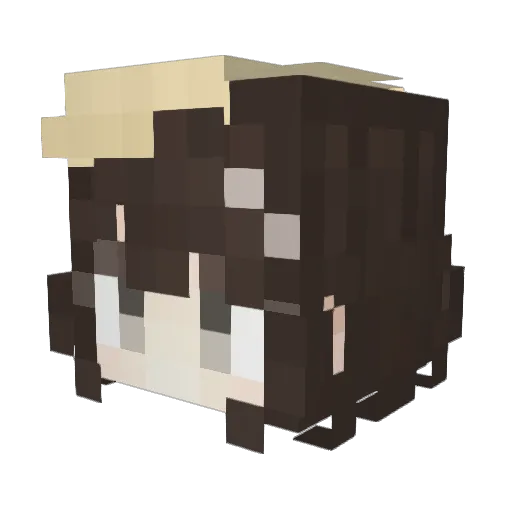 baiyang111 Minecraft avatar head, 3D render