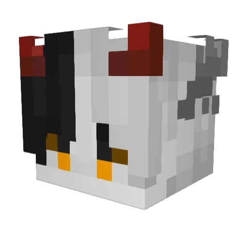 baiye1900 Minecraft avatar head, 3D render