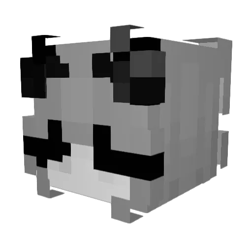 baiyeYY Minecraft avatar head, 3D render