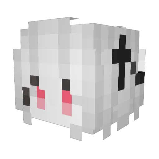 baiyiluoyan Minecraft avatar head, 3D render