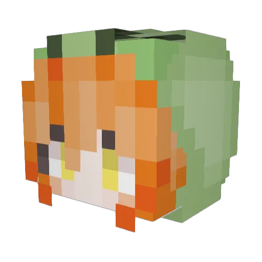 baizeDX Minecraft avatar head, 3D render