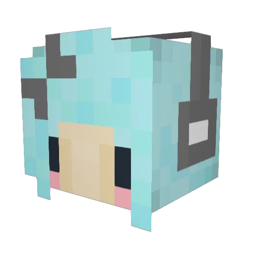 bajablast21 Minecraft avatar head, 3D render
