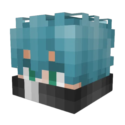 bajaden Minecraft avatar head, 3D render