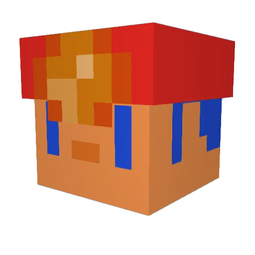 baka067 Minecraft avatar head, 3D render