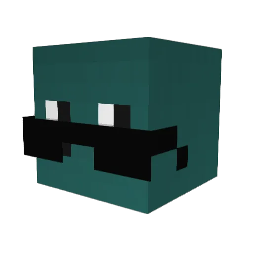 baka_e9obE_0721 Minecraft avatar head, 3D render