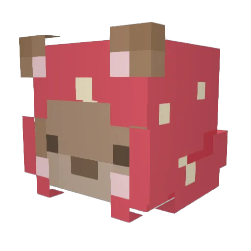 bakaboba Minecraft avatar head, 3D render