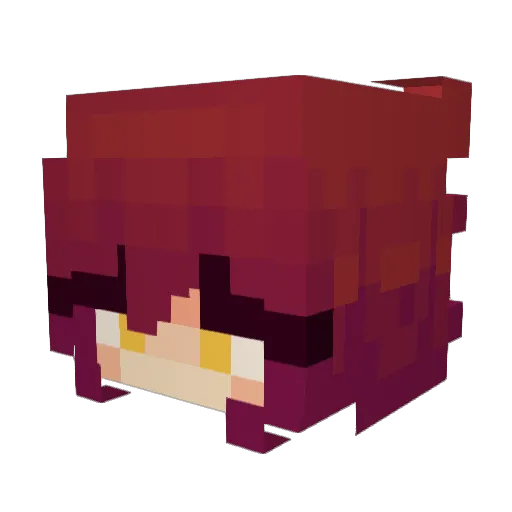 bakaboom Minecraft avatar head, 3D render