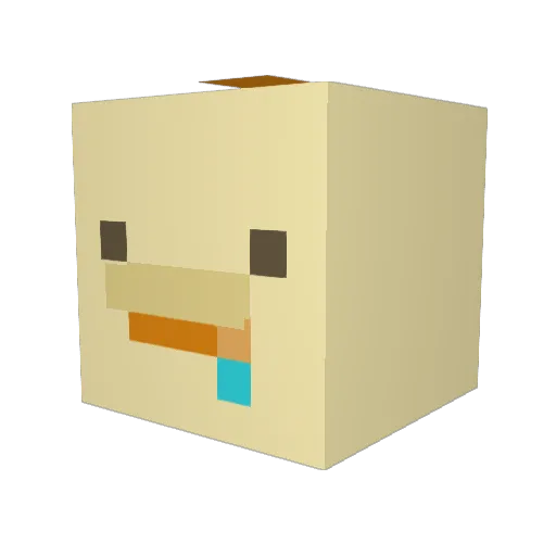 bakagoods Minecraft avatar head, 3D render