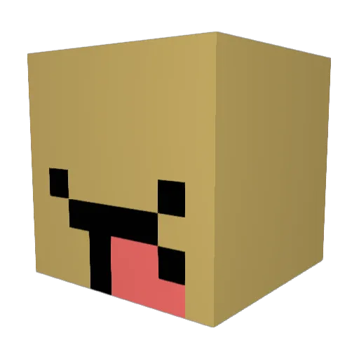 bakalicious Minecraft avatar head, 3D render