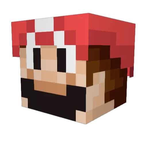 bakaoo7 Minecraft avatar head, 3D render