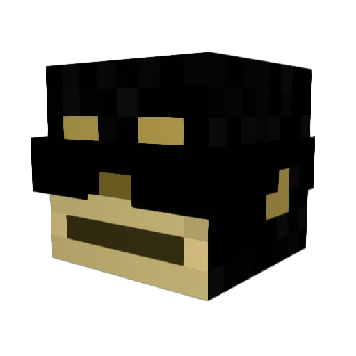 bakd Minecraft avatar head, 3D render