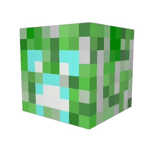 bakecookie Minecraft avatar head, 3D render