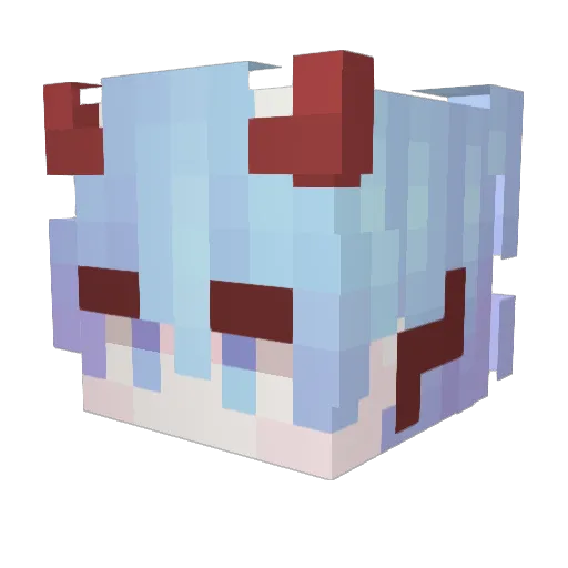 bakedHodn Minecraft avatar head, 3D render
