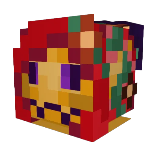 bakedbreadz Minecraft avatar head, 3D render