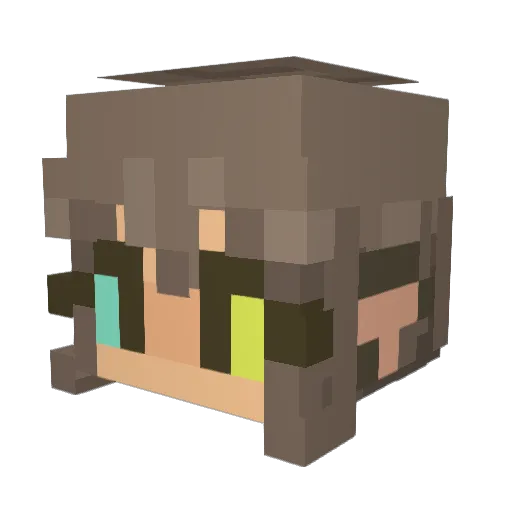 bakedgoodsuser Minecraft avatar head, 3D render