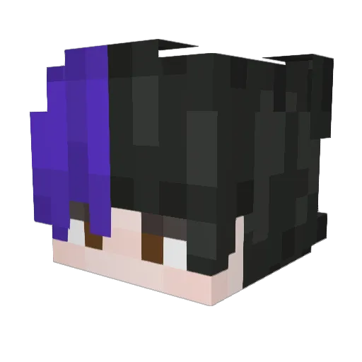 bakedpotato_exe Minecraft avatar head, 3D render