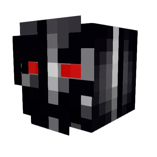 bakedxshock Minecraft avatar head, 3D render