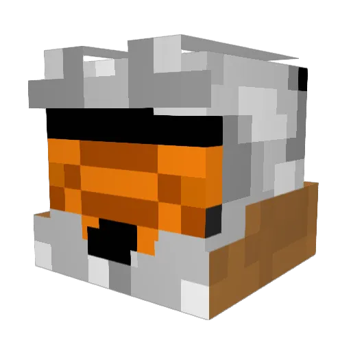 baker59 Minecraft avatar head, 3D render