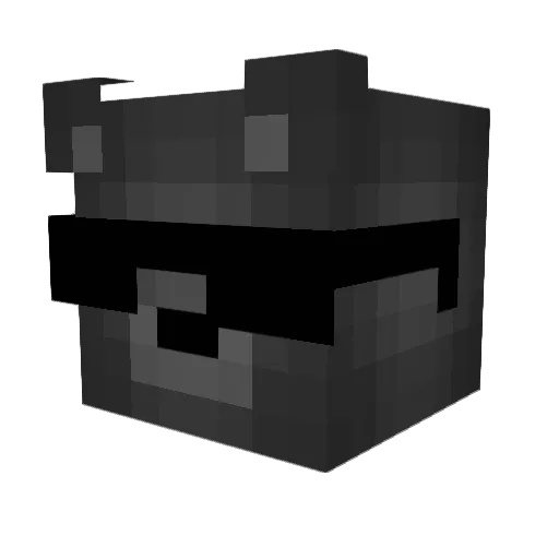 bakerben Minecraft avatar head, 3D render