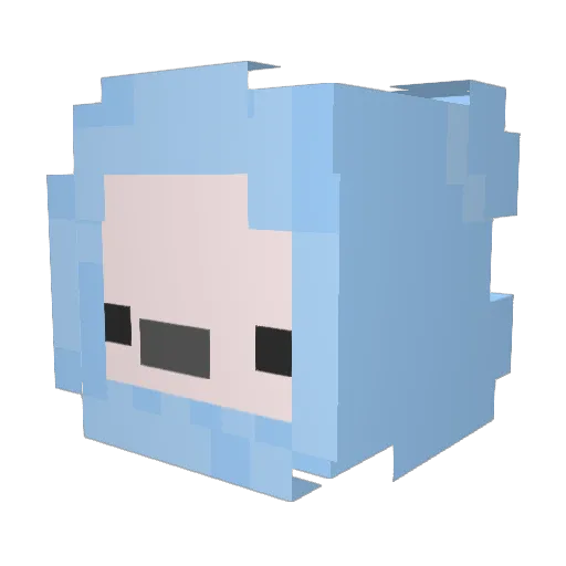 baketu_notoire Minecraft avatar head, 3D render