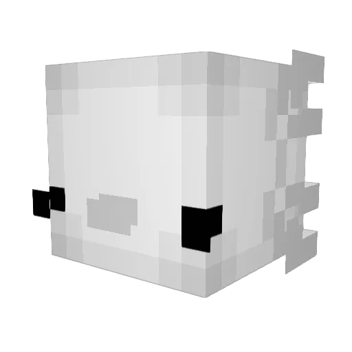 bakinb Minecraft avatar head, 3D render