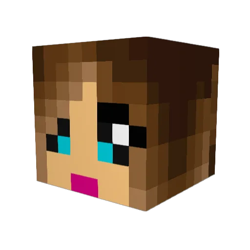 baking_queen Minecraft avatar head, 3D render