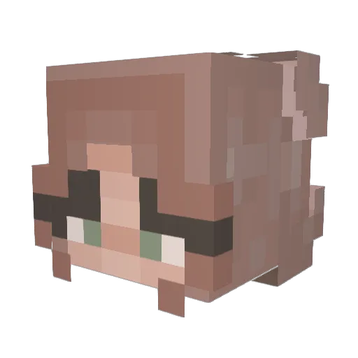 bakingflower Minecraft avatar head, 3D render