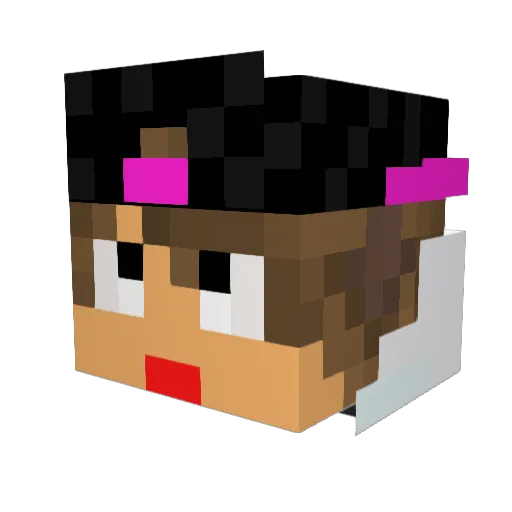 bakkasta Minecraft avatar head, 3D render