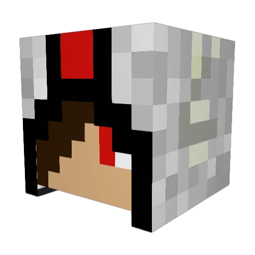 bakonbitt Minecraft avatar head, 3D render