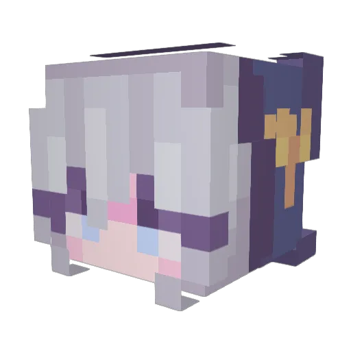 bakudann2013 Minecraft avatar head, 3D render