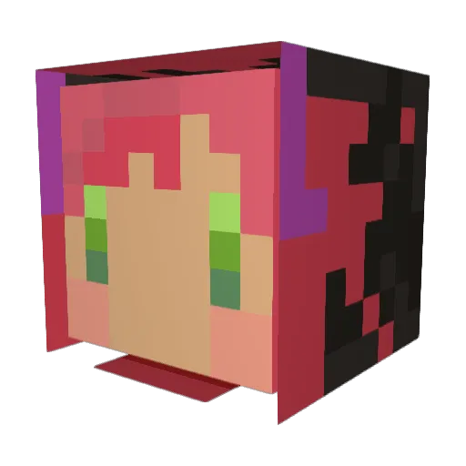 bakuga1211 Minecraft avatar head, 3D render