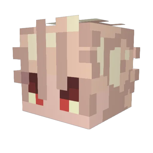 bakugou_katsuki3 Minecraft avatar head, 3D render