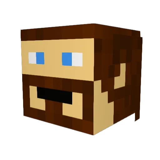 bakul Minecraft avatar head, 3D render