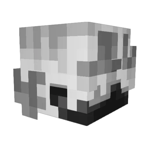 bal7a Minecraft avatar head, 3D render