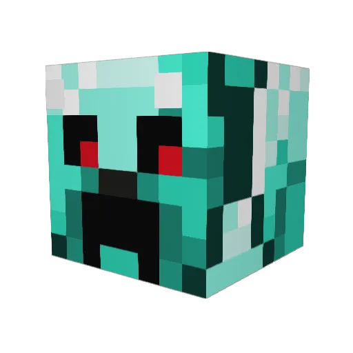balagany Minecraft avatar head, 3D render