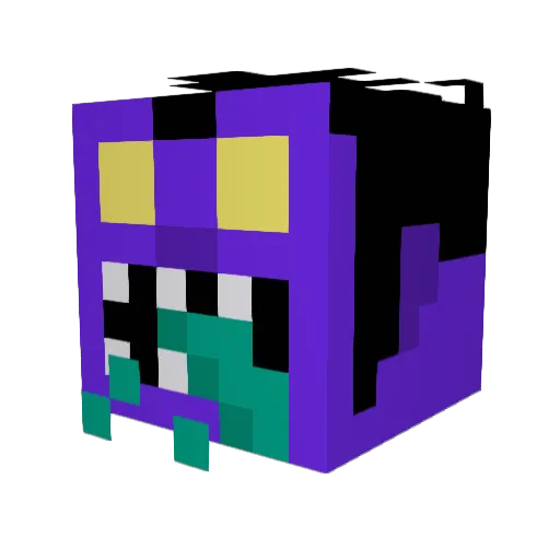 balair200 Minecraft avatar head, 3D render