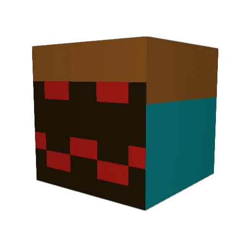 balancinghat5 Minecraft avatar head, 3D render