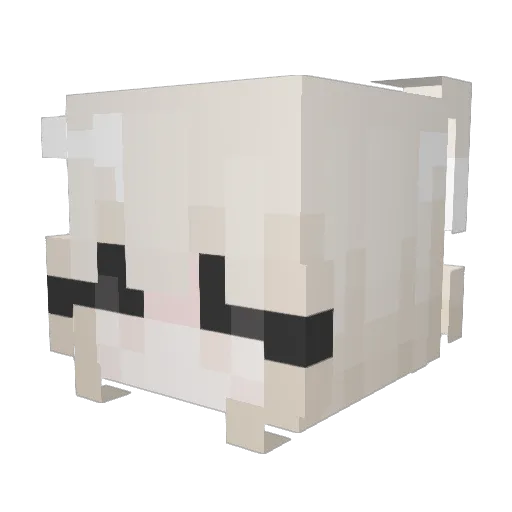 balanocopo Minecraft avatar head, 3D render