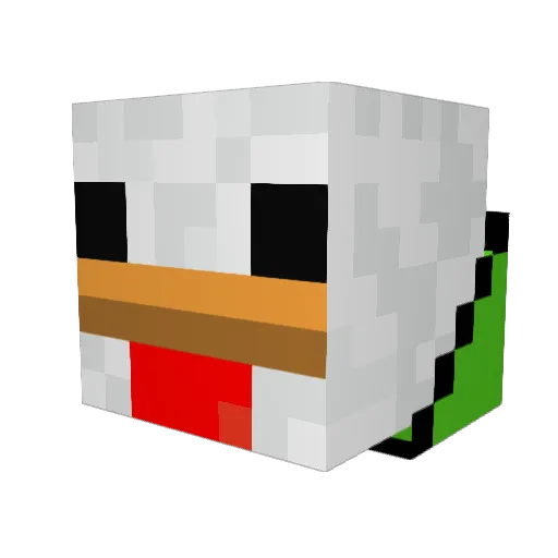 balder101 Minecraft avatar head, 3D render