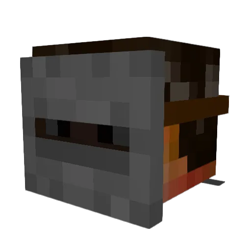baldib Minecraft avatar head, 3D render
