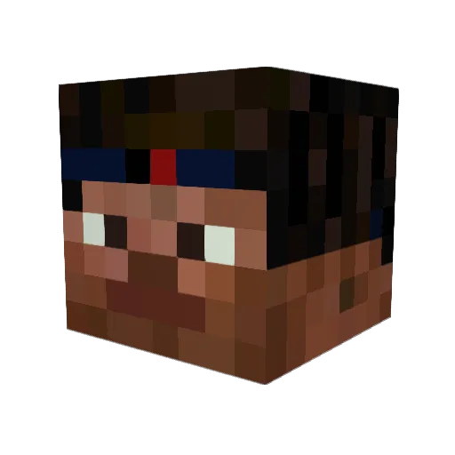 baldisaldis Minecraft avatar head, 3D render