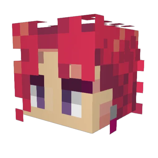 baldkakyoin Minecraft avatar head, 3D render