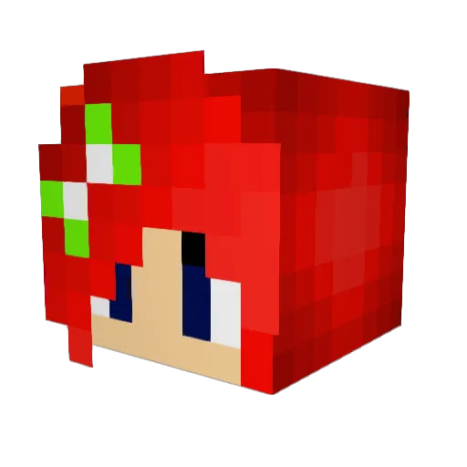 baleika Minecraft avatar head, 3D render