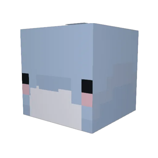baleiona Minecraft avatar head, 3D render