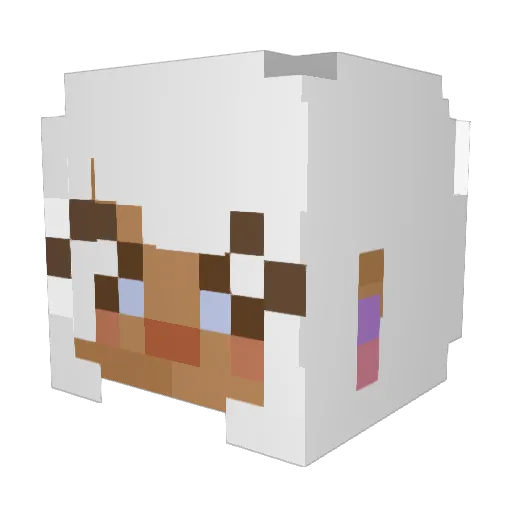balemoone Minecraft avatar head, 3D render