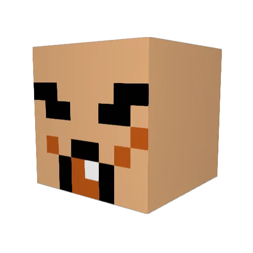balencilosttapes Minecraft avatar head, 3D render